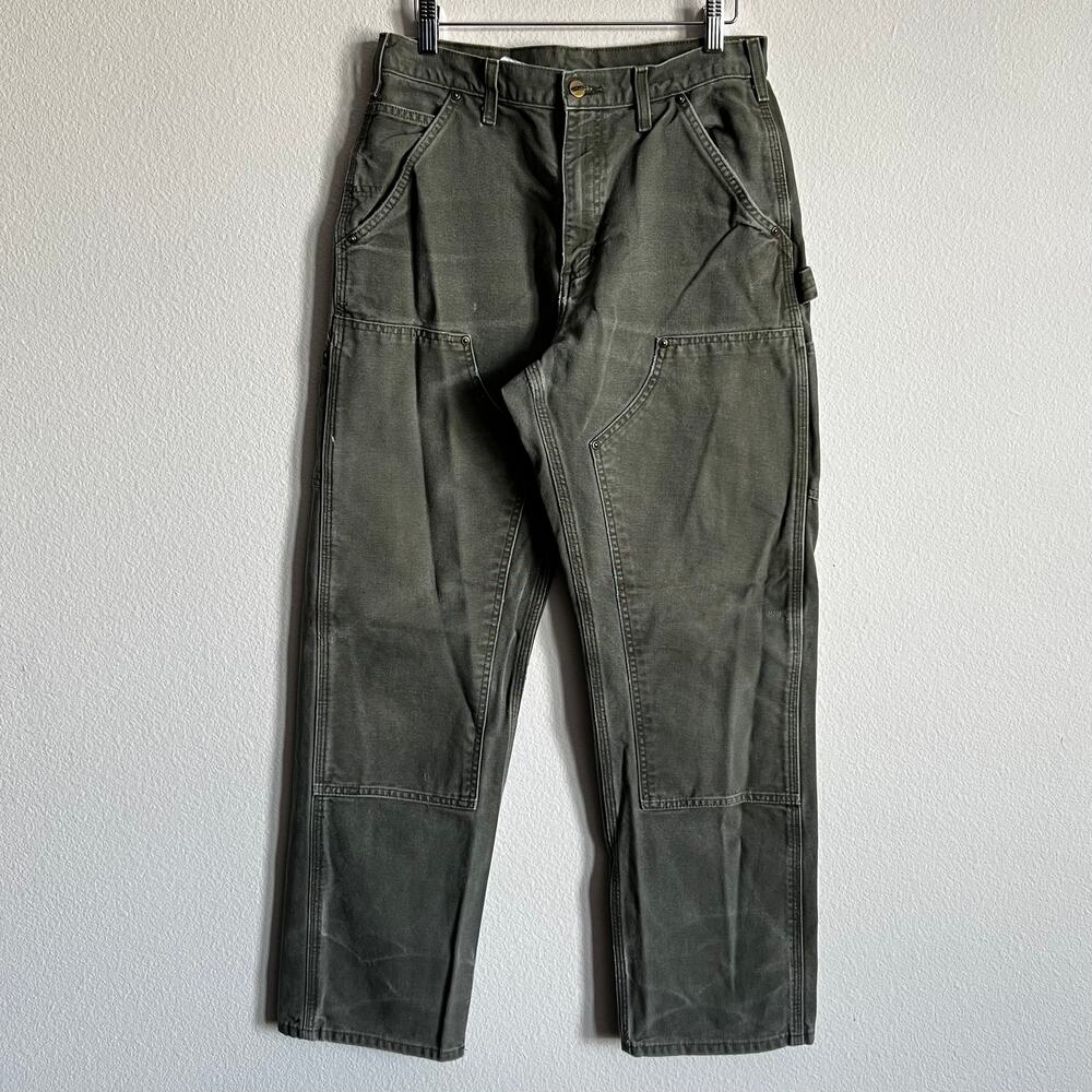 Carhartt B136 MOS green double knee work wear carpenter pants